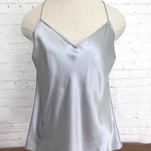 Vince Silk Pale Blue Tank Top - Size Small